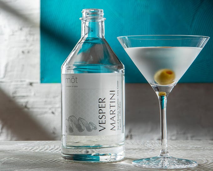Vesper Martini, der Liebling James Bonds als bottled cocktail